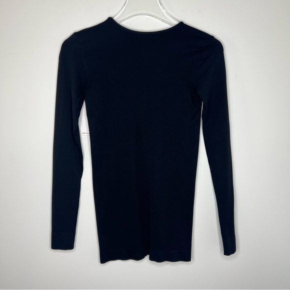 NWT ⭐️ SPIRITUAL GANGSTER Black Fitted Long Sleeve Active Tee M/L - Picture 3 of 4